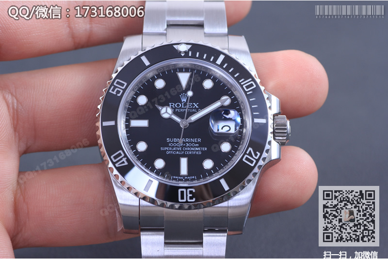 【N厂V7版】Rolex劳力士潜航者型机械腕表116610LN 黑水鬼